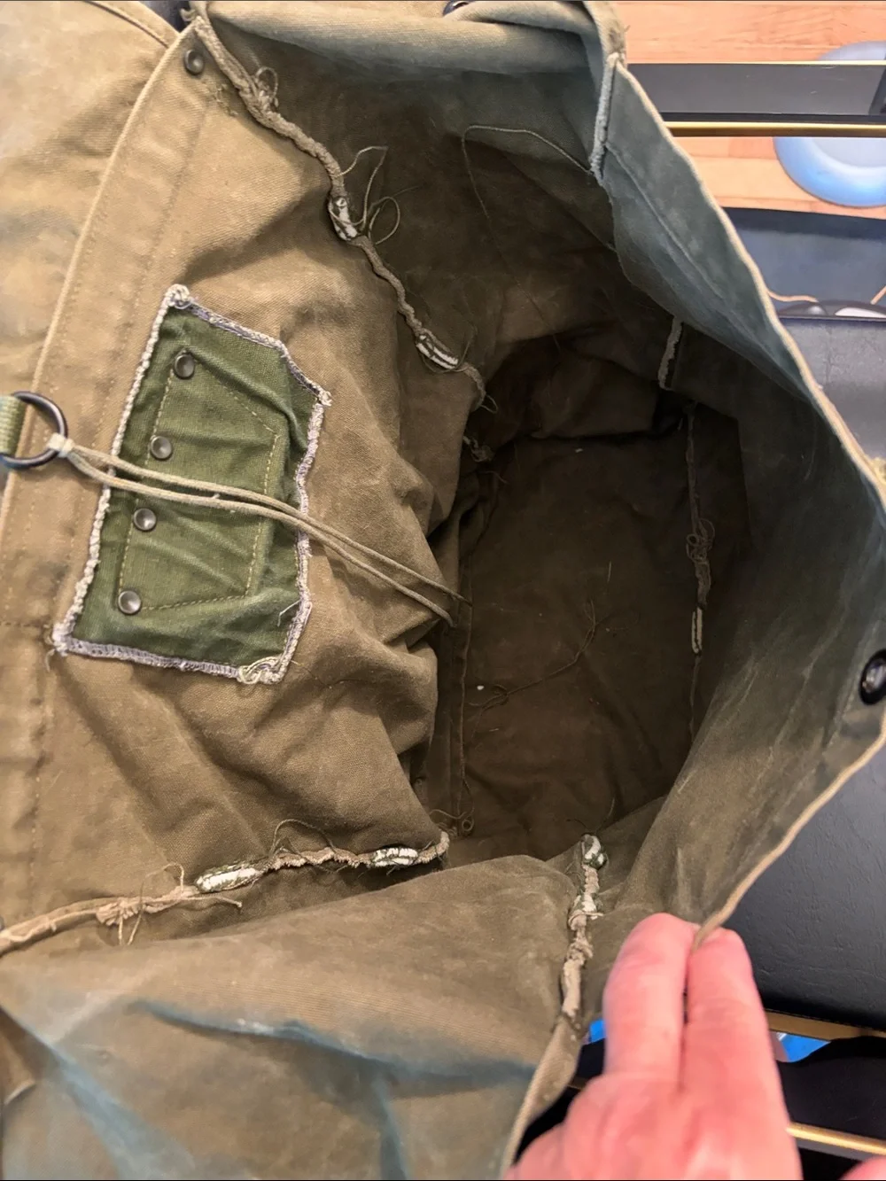 Kumfort Katahdin Pack Military Green Vintage Canvas Rucksack